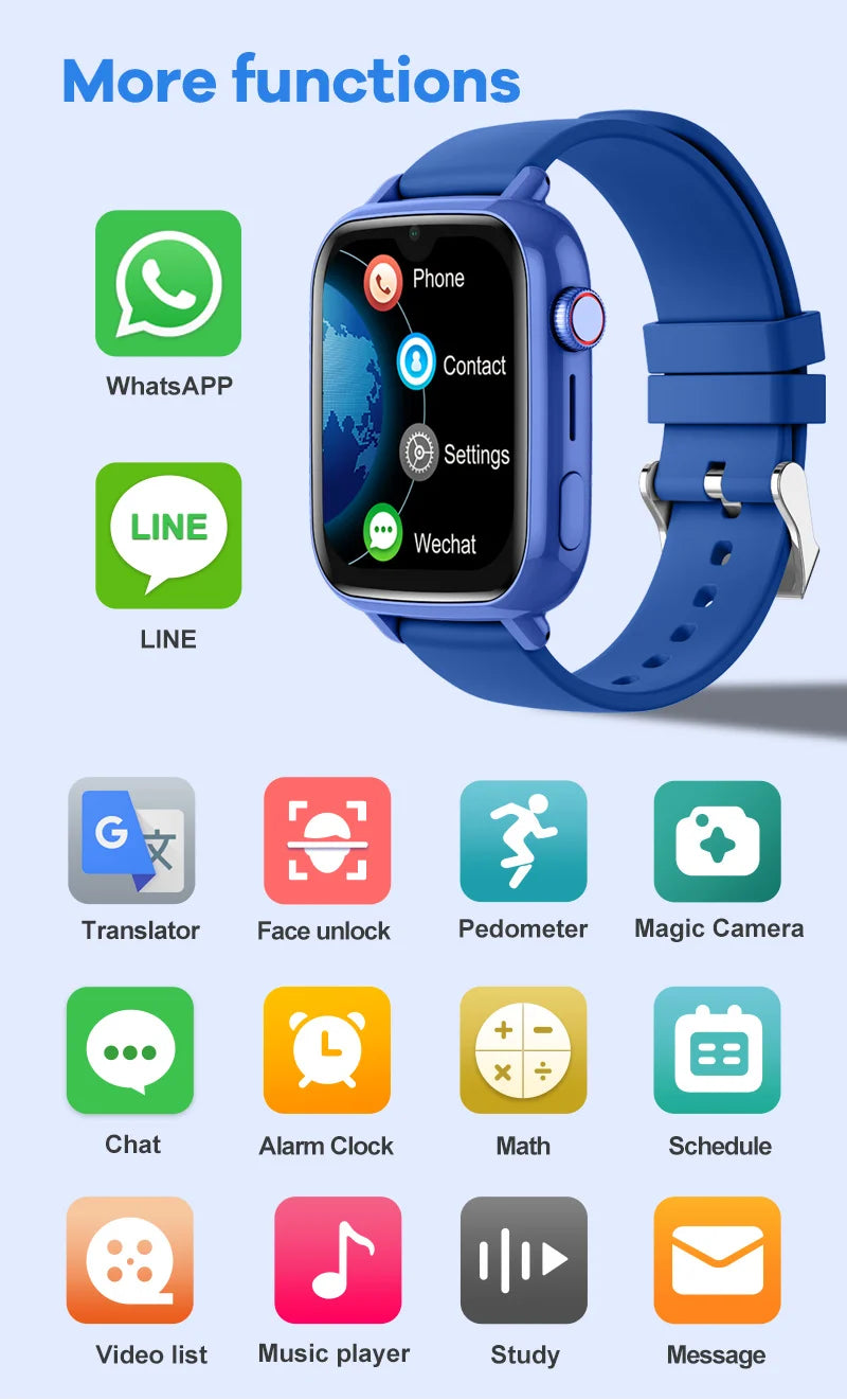 4G Kids Smart Watch – GPS Tracker & Video Call 4G Kids Smart Watch – GPS Tracker & Video Call