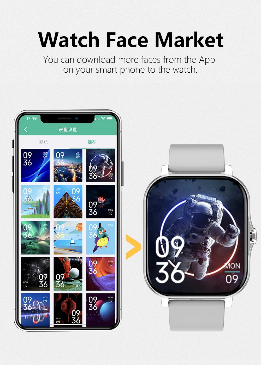 ⌚ 2025 Smart Fitness Watch – Bluetooth Call & Heart Rate Monitor