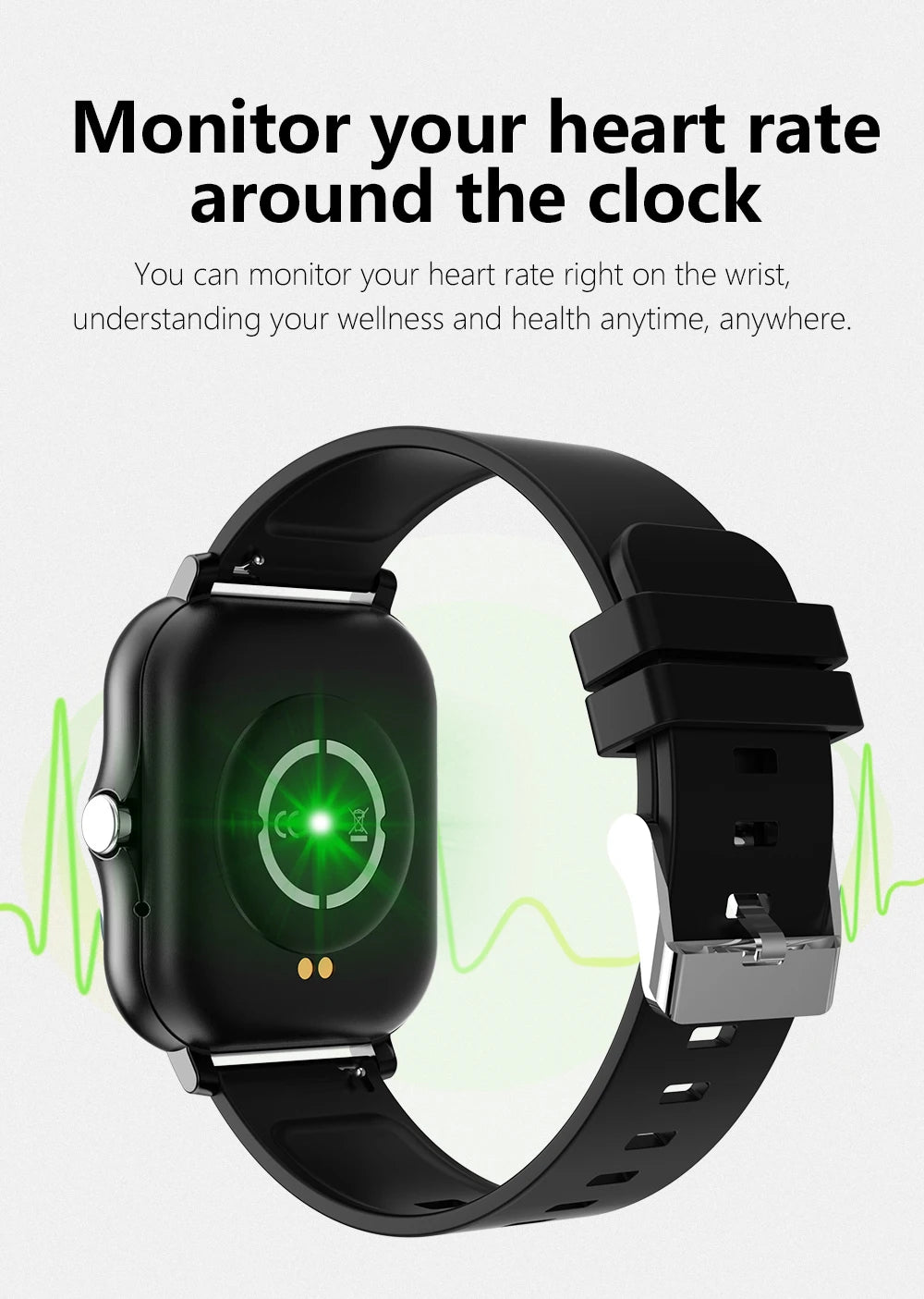 0.83" Sports Smartwatch – Fitness & Health Tracker