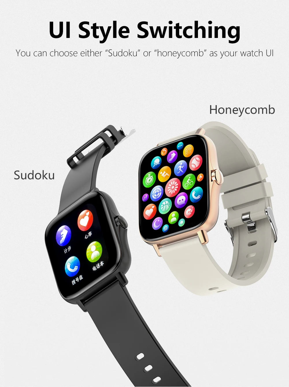 0.83" Sports Smartwatch – Fitness & Health Tracker