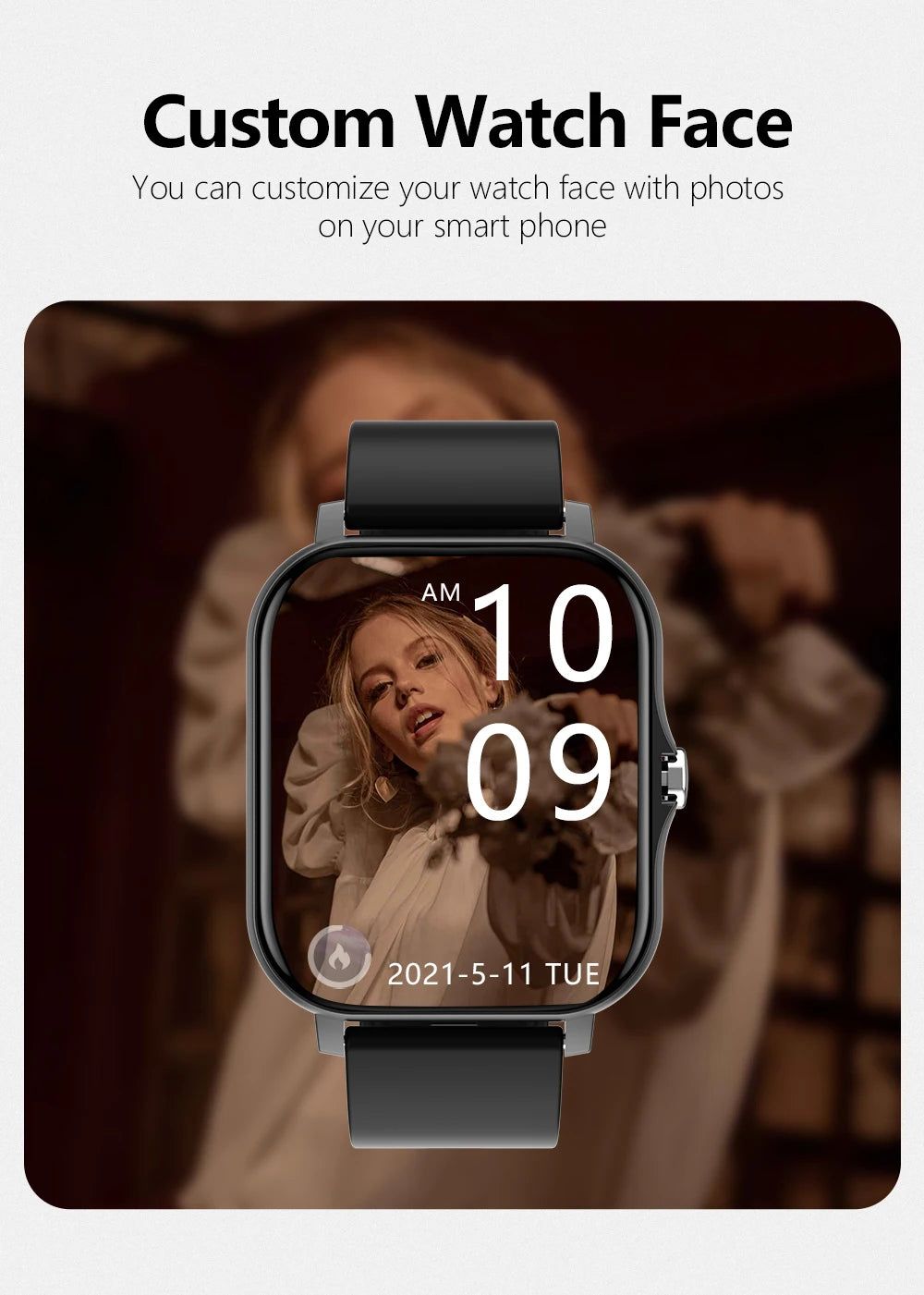 0.83" Sports Smartwatch – Fitness & Health Tracker