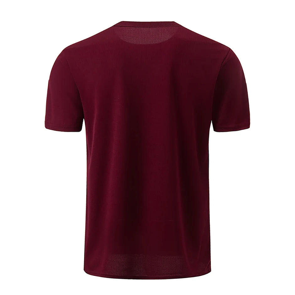 1/5 Pcs Men's Solid Color Waffle Sports Short Sleeve Fitness Running Jogging Base Clothes Joker Comfort License Training Shirt