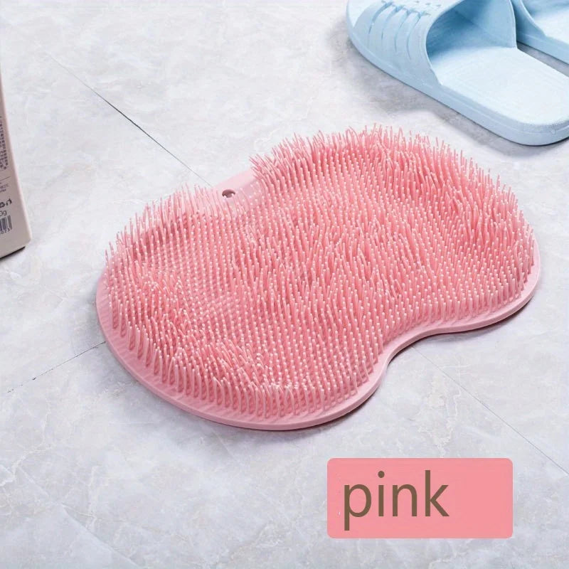 Exfoliating Foot & Back Scrubber – Anti-Slip Suction Shower Brush