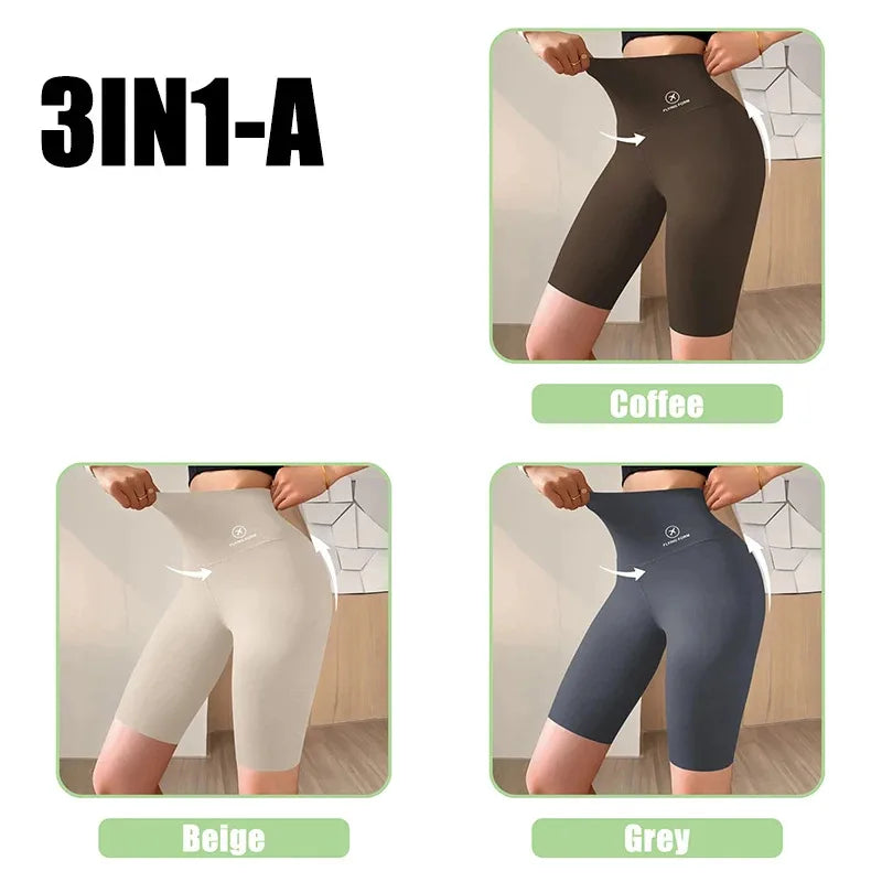 Women’s High-Waist Gym Shorts – Push-Up Fitness & Yoga Shorts