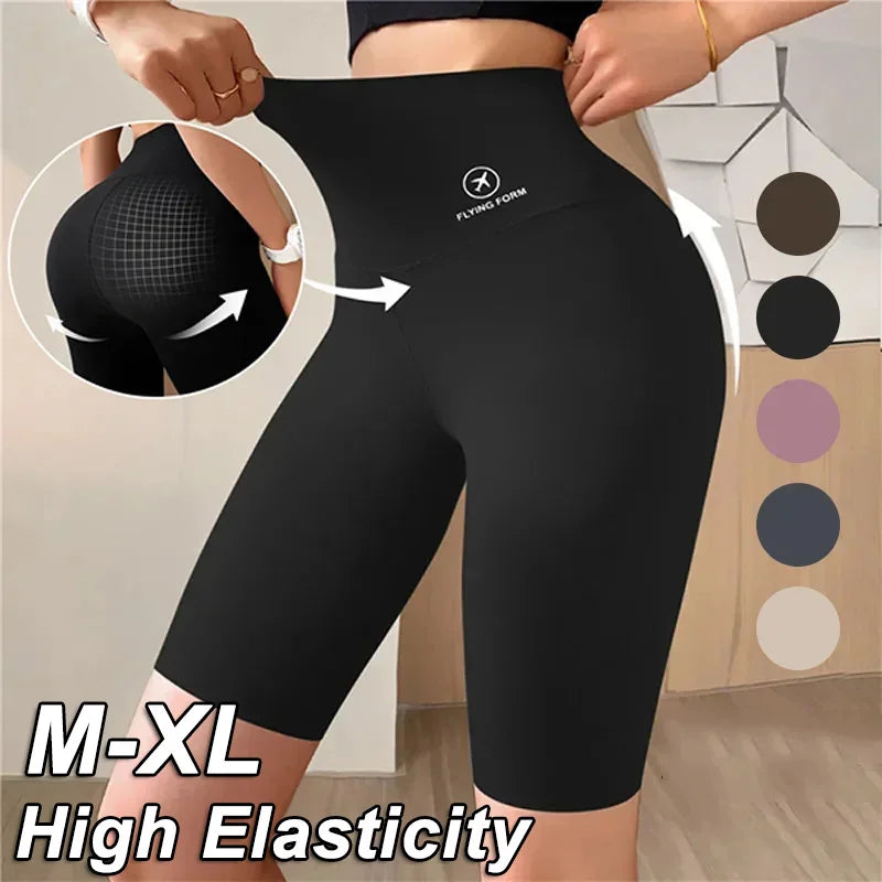 Women’s High-Waist Gym Shorts – Push-Up Fitness & Yoga Shorts
