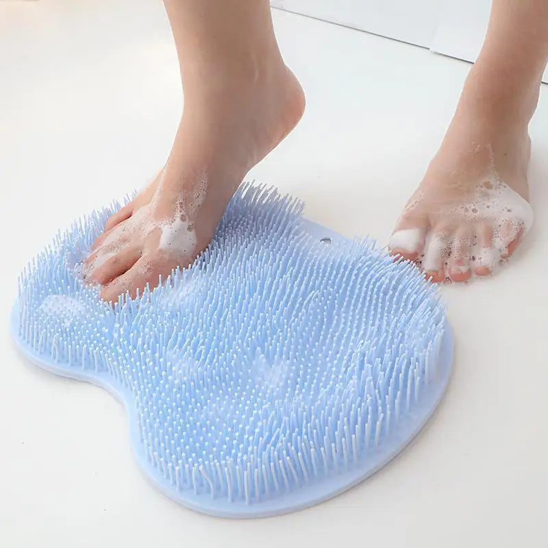 Exfoliating Foot & Back Scrubber – Anti-Slip Suction Shower Brush