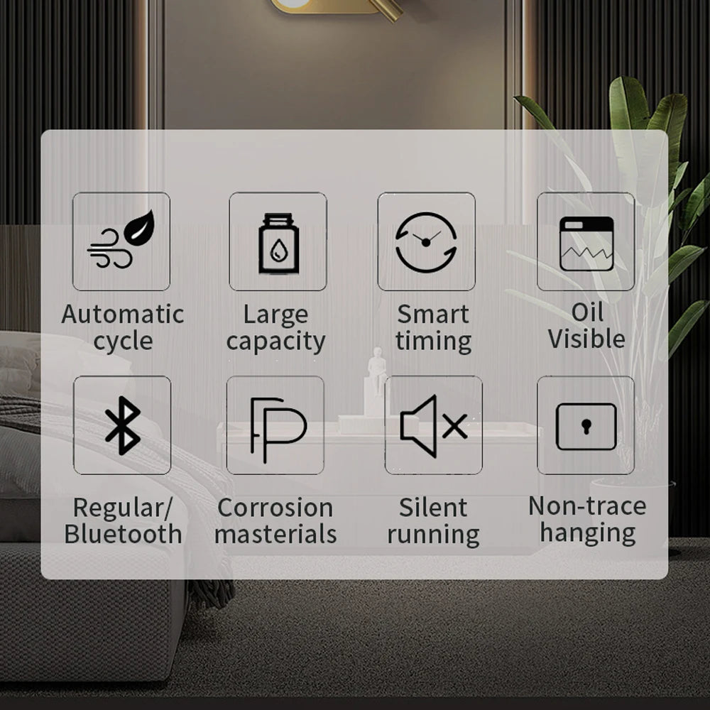 Smart Aroma Diffuser – Bluetooth Fragrance Machine for Home & Hotel