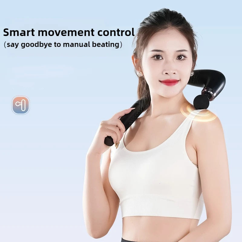 2025 Smart Curved Fascia Gun – Electric Handheld Massage Hammer