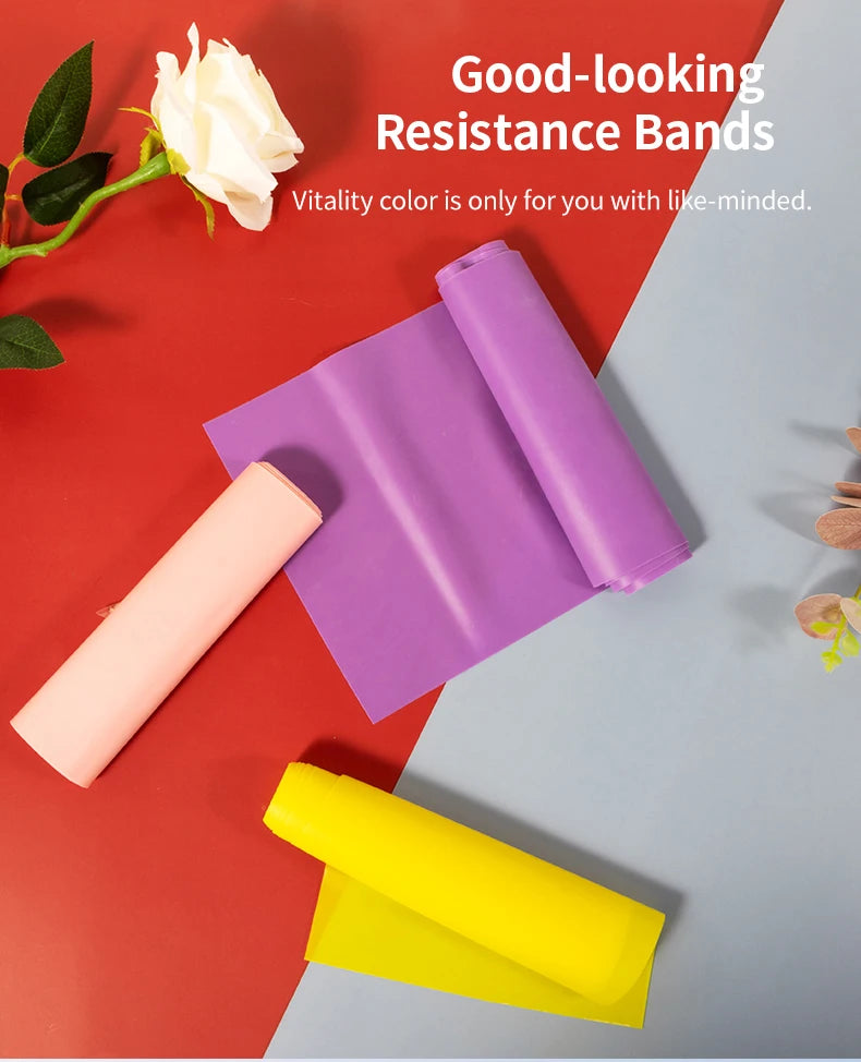 Yoga & Pilates Elastic Resistance Band – 150cm Natural Rubber Fitness Band