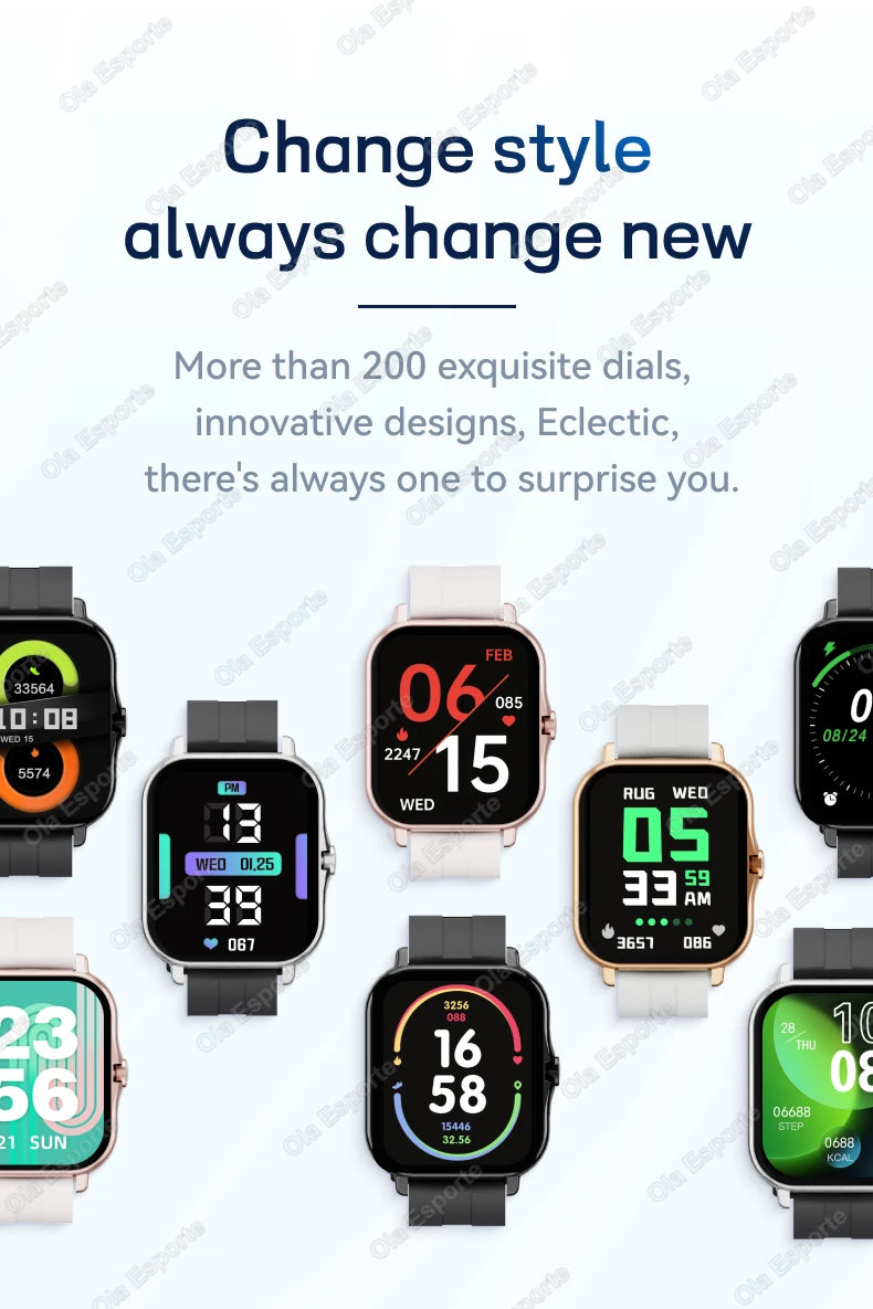 1.83″ Smart Watch – Full Touch Fitness Tracker with Bluetooth Call