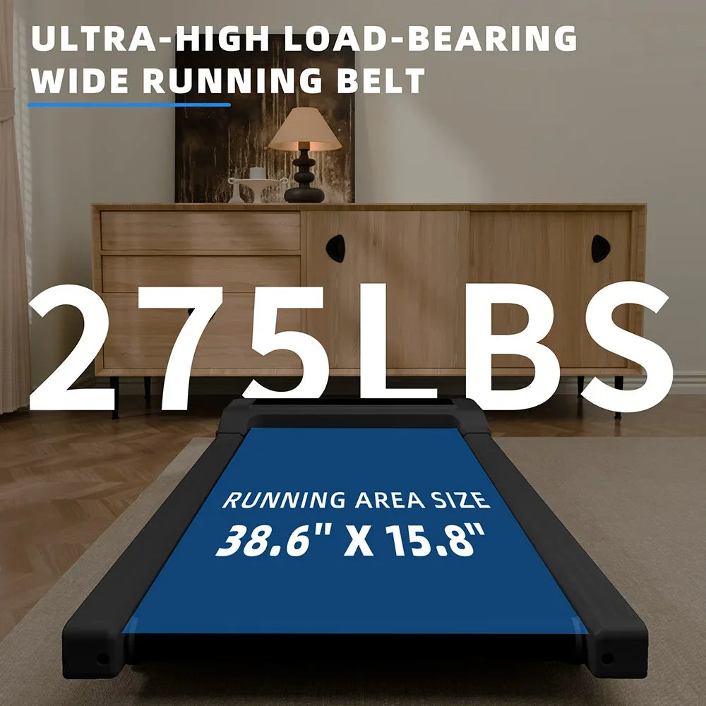 High-Efficiency Brushless Motor Treadmills with LED Display and Countdown Modes, Supports 275lbs Capacity,Ideal for Home Fitness