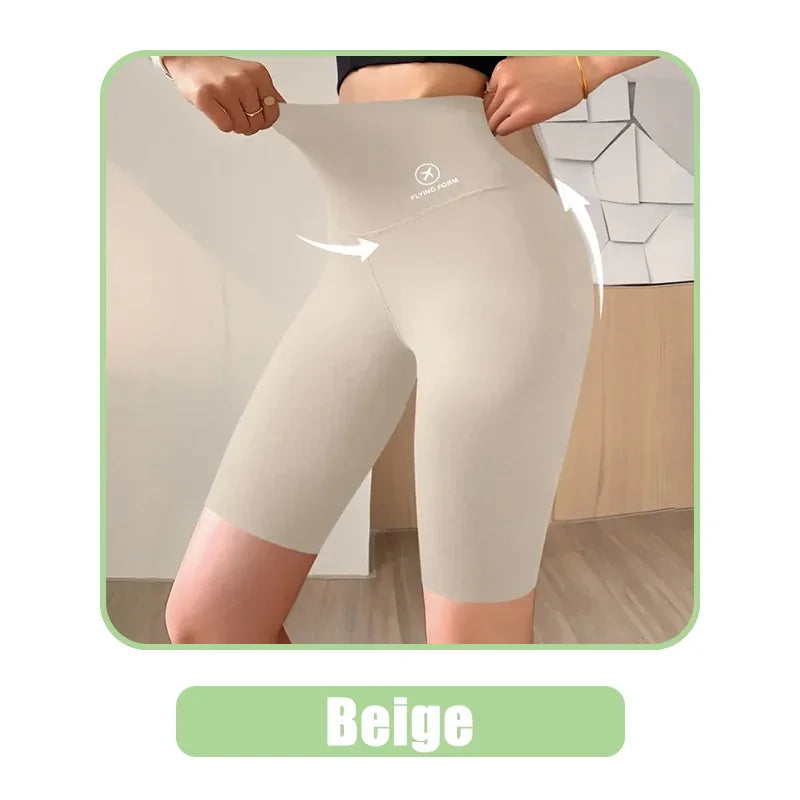 Women’s High-Waist Gym Shorts – Push-Up Fitness & Yoga Shorts
