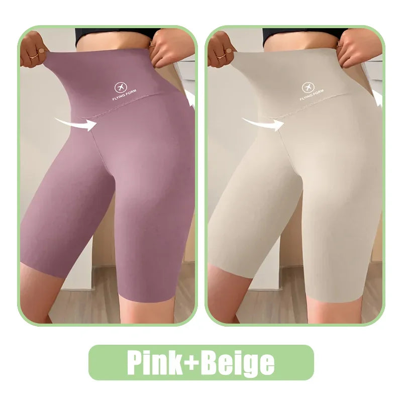 Women’s High-Waist Gym Shorts – Push-Up Fitness & Yoga Shorts
