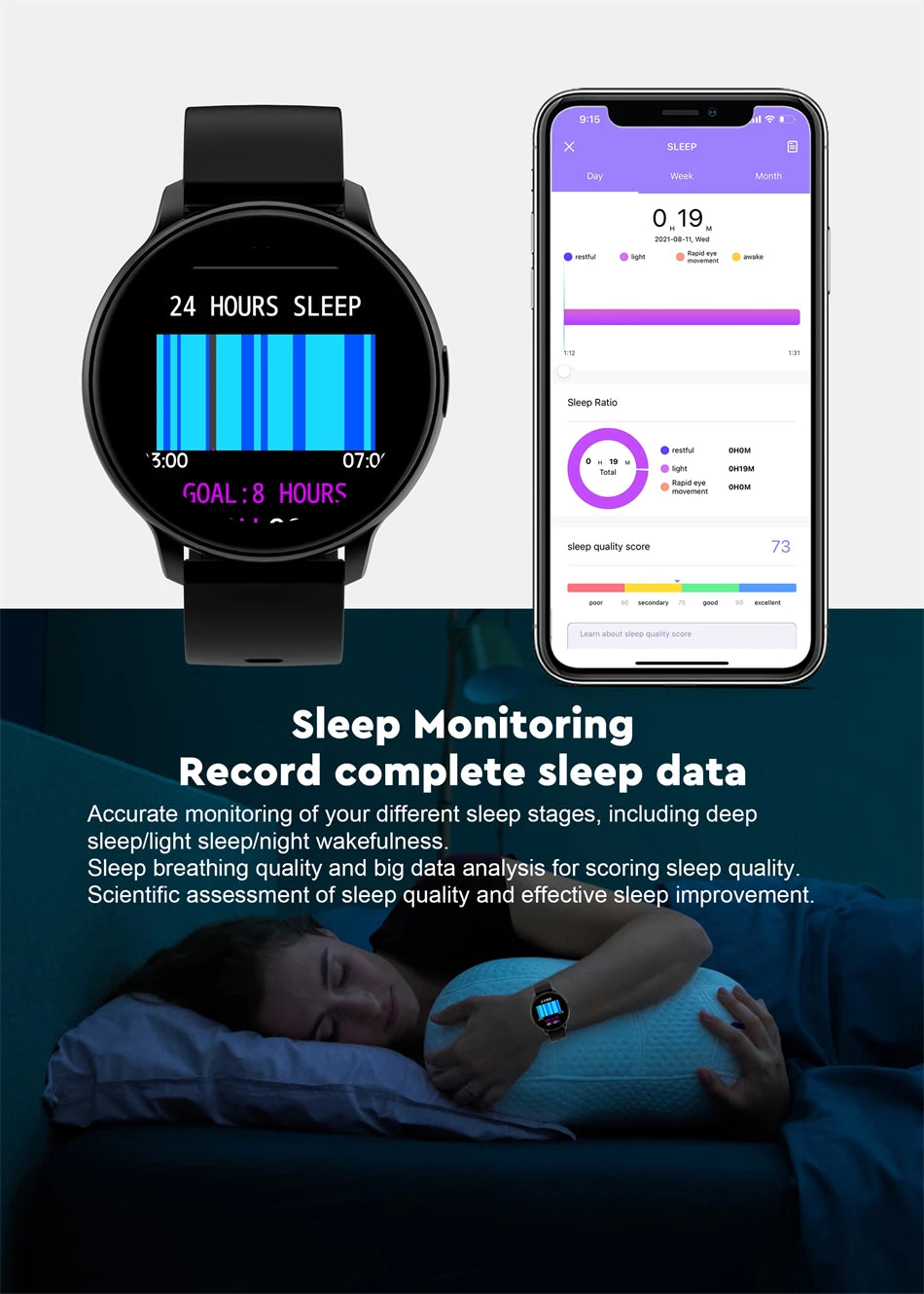 LIGE Women Smart Watch – Fitness Tracker & Heart Rate Monitor