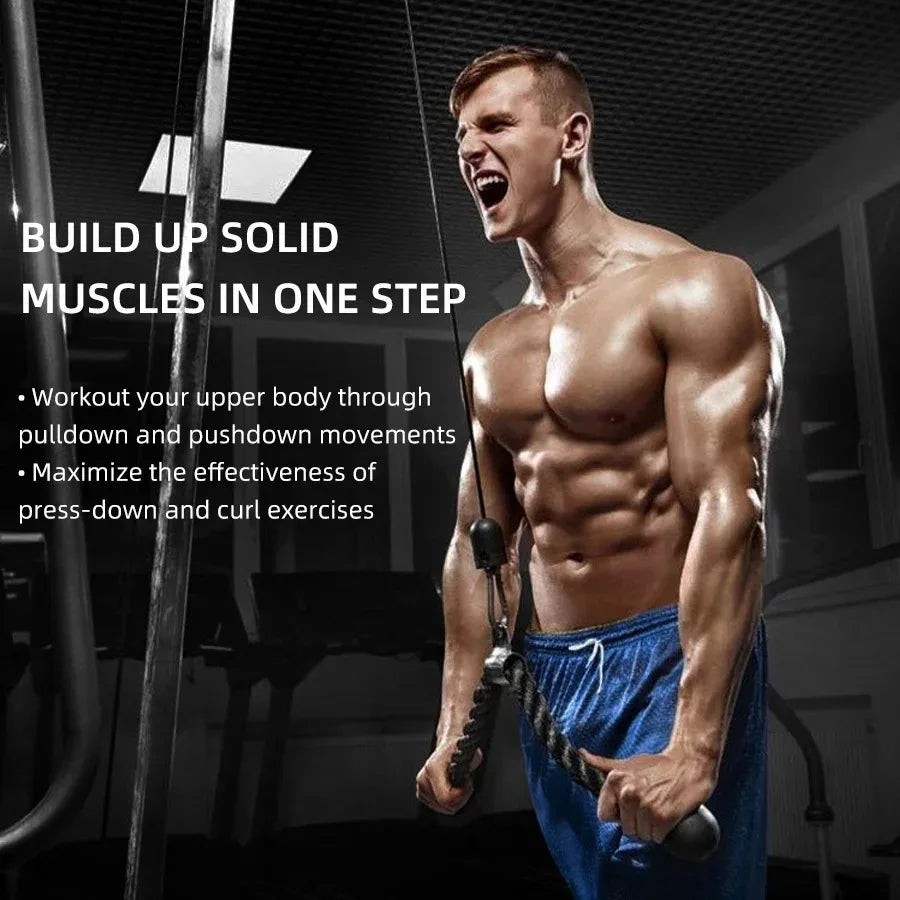 Triceps Rope Pull Down – Face Pull & Biceps Gym Attachment