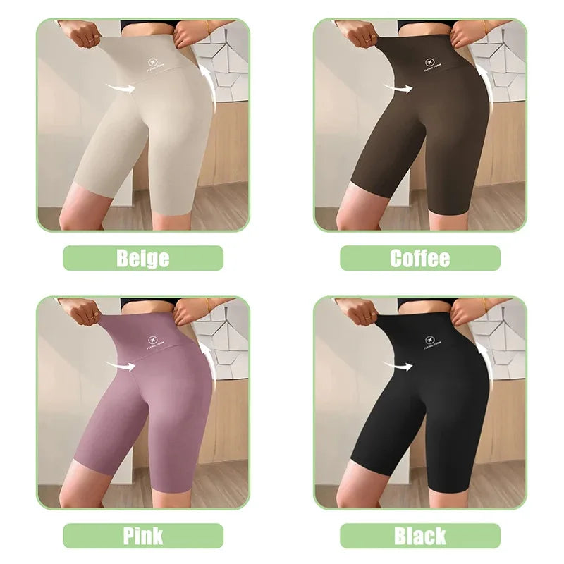 Women’s High-Waist Gym Shorts – Push-Up Fitness & Yoga Shorts
