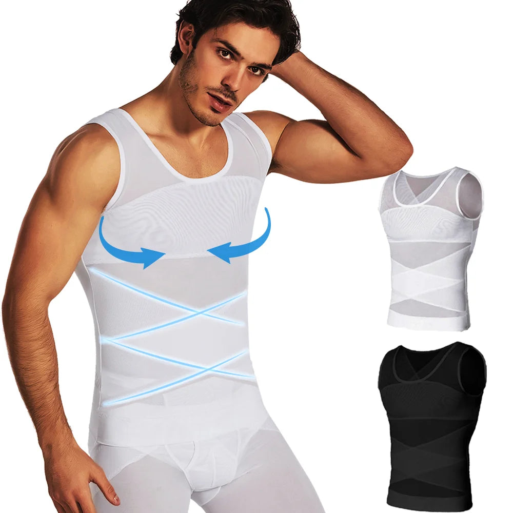 Men’s Compression Sports Vest – Sleeveless Fitness Base Layer
