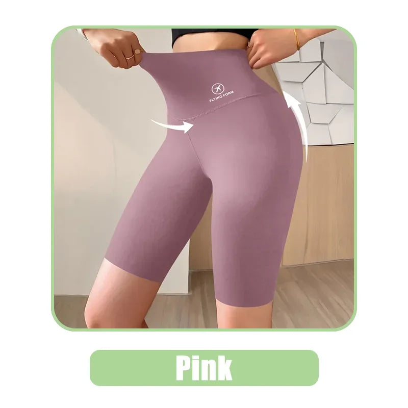 Women’s High-Waist Gym Shorts – Push-Up Fitness & Yoga Shorts