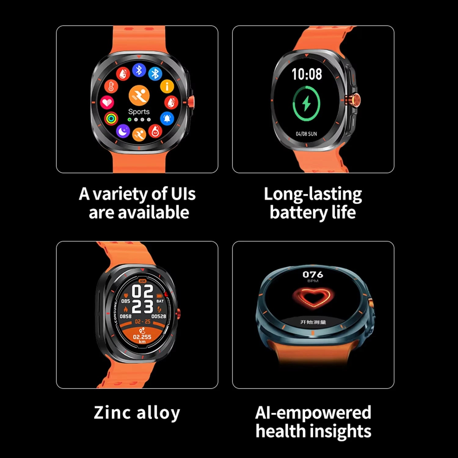 G.L Wear 2025 New Men's Smart Watch 1.52 Inch Bluetooth Talk Sports Fitness Pedometer Woman Smart Watch