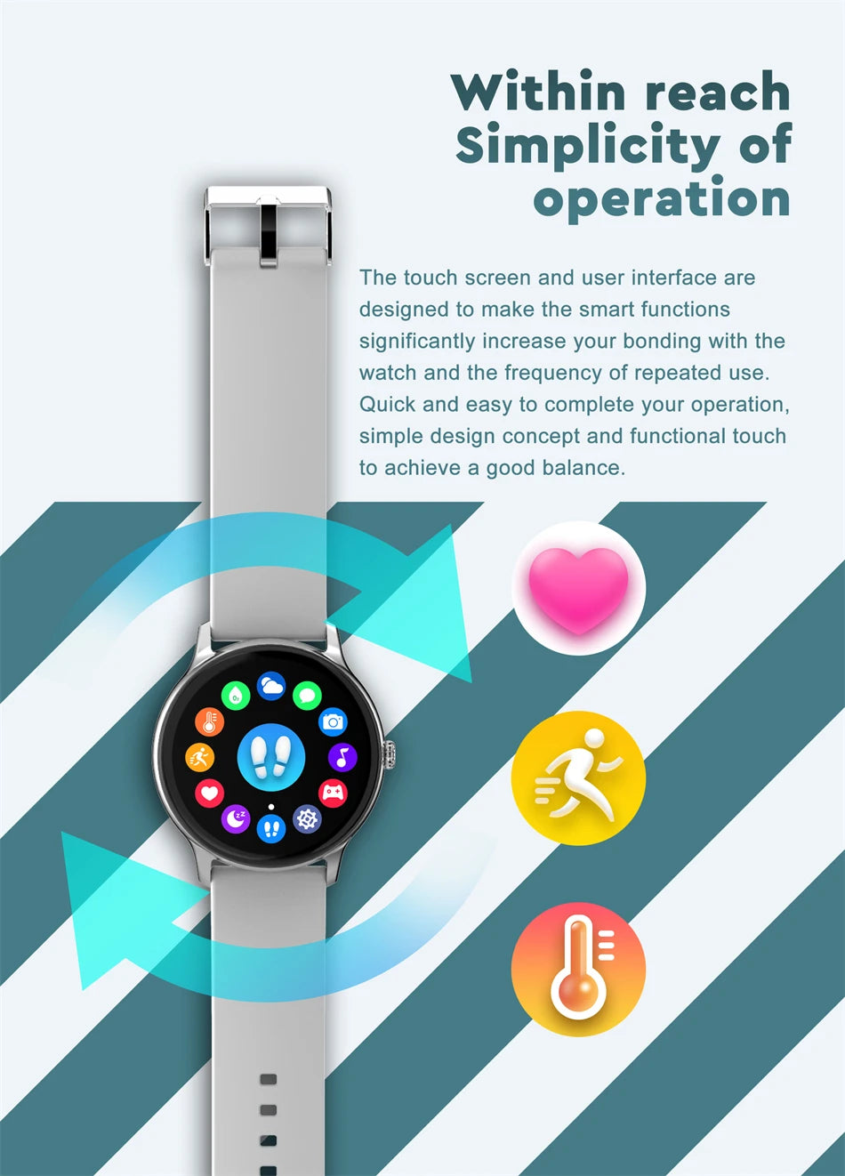 LIGE Women Smart Watch – Fitness Tracker & Heart Rate Monitor