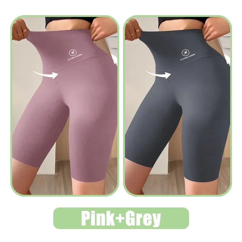 Women’s High-Waist Gym Shorts – Push-Up Fitness & Yoga Shorts
