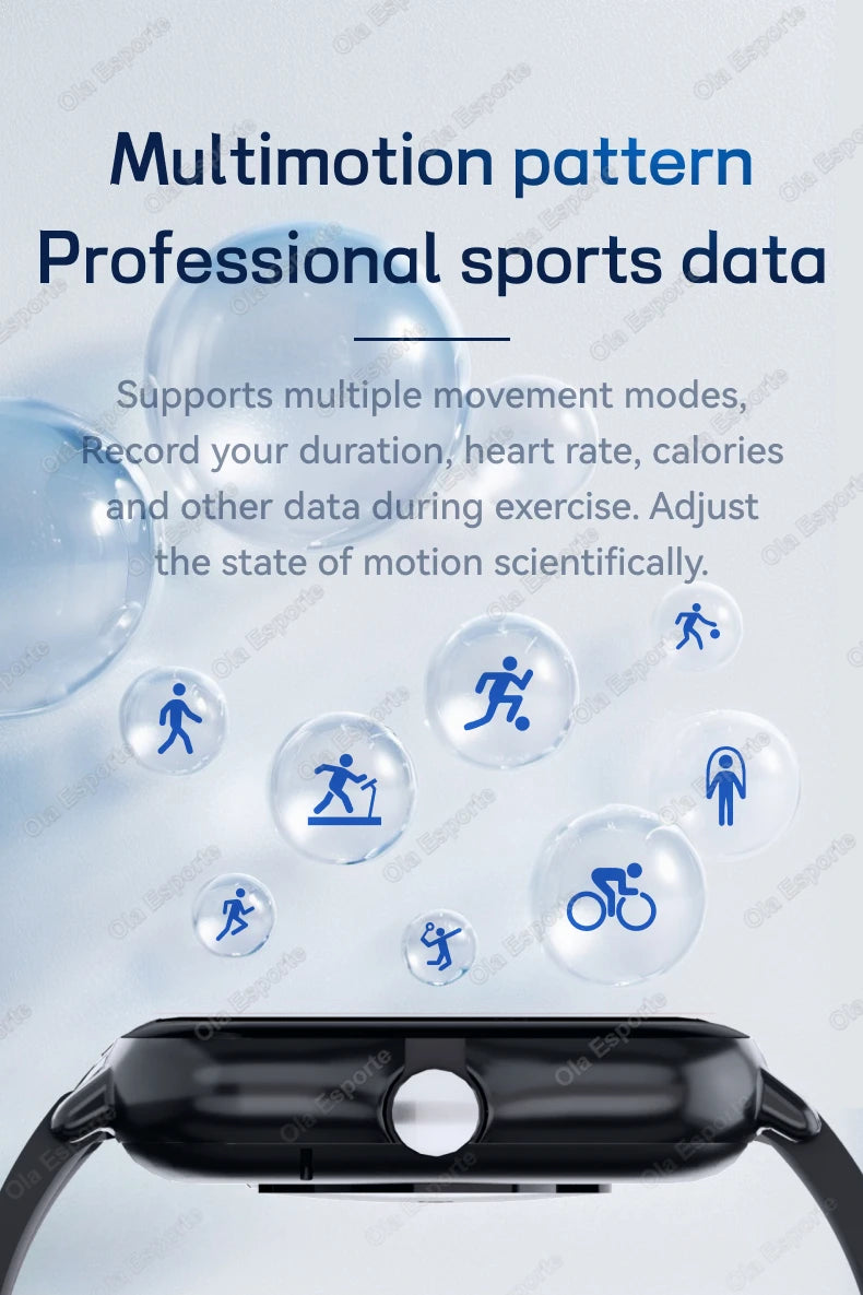 1.83″ Smart Watch – Full Touch Fitness Tracker with Bluetooth Call