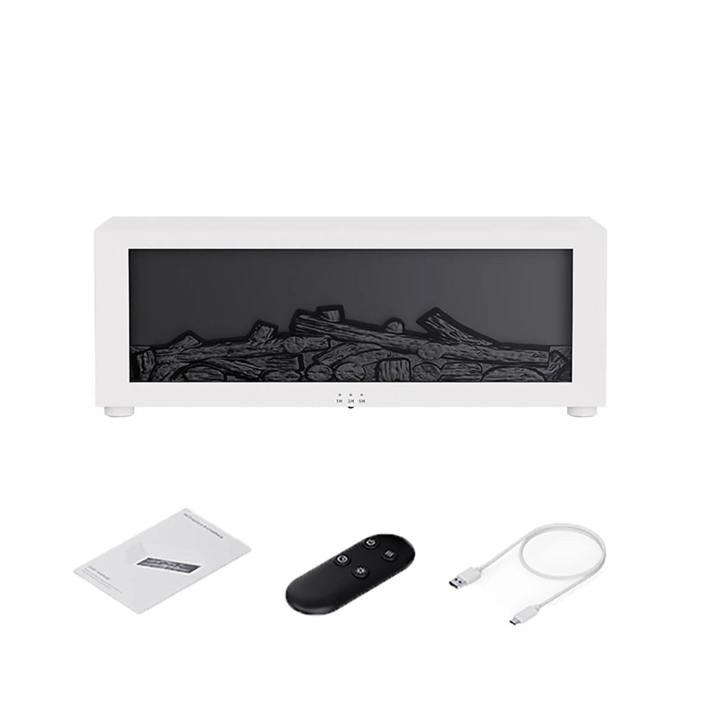 Flame Aroma Humidifier – Essential Oil Diffuser with LED & Remote