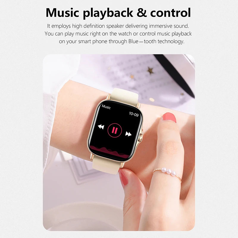 ⌚ 2025 Smart Fitness Watch – Bluetooth Call & Heart Rate Monitor