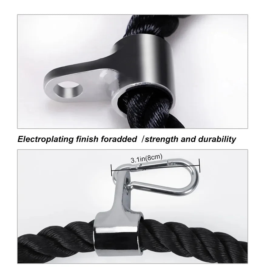 Triceps Rope Pull Down – Face Pull & Biceps Gym Attachment