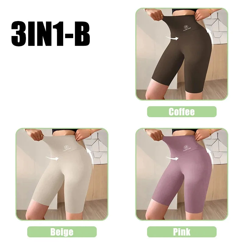 Women’s High-Waist Gym Shorts – Push-Up Fitness & Yoga Shorts