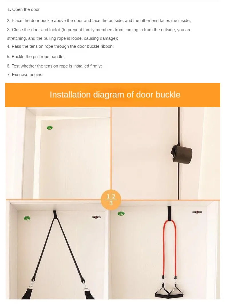 Elastic Resistance Door Anchor – Fitness Band Doorway Holder