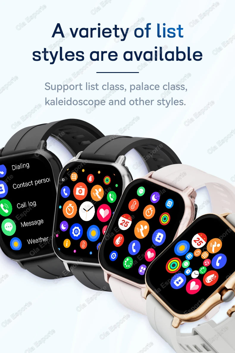 1.83″ Smart Watch – Full Touch Fitness Tracker with Bluetooth Call
