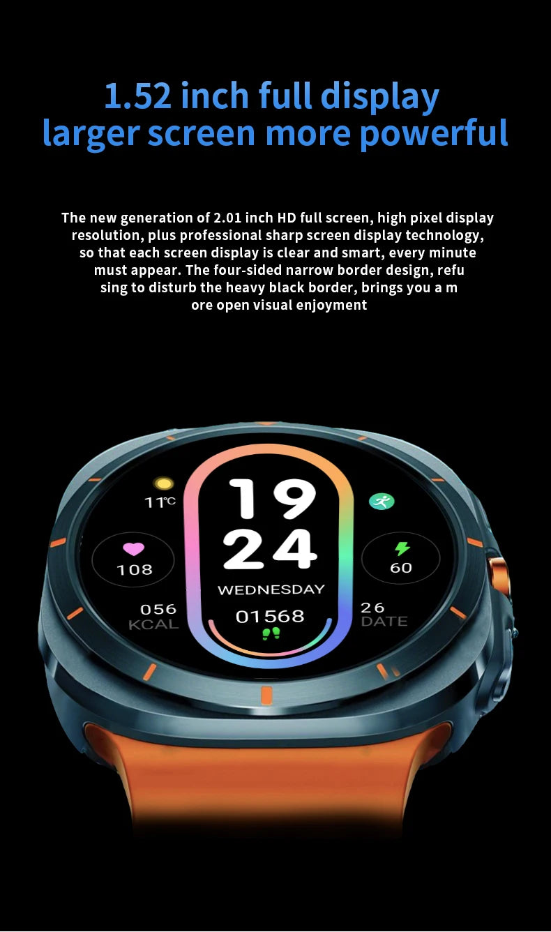 G.L Wear 2025 New Men's Smart Watch 1.52 Inch Bluetooth Talk Sports Fitness Pedometer Woman Smart Watch