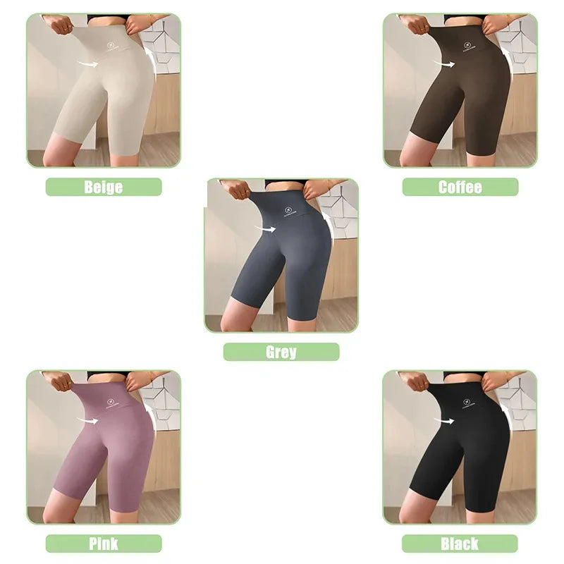 Women’s High-Waist Gym Shorts – Push-Up Fitness & Yoga Shorts