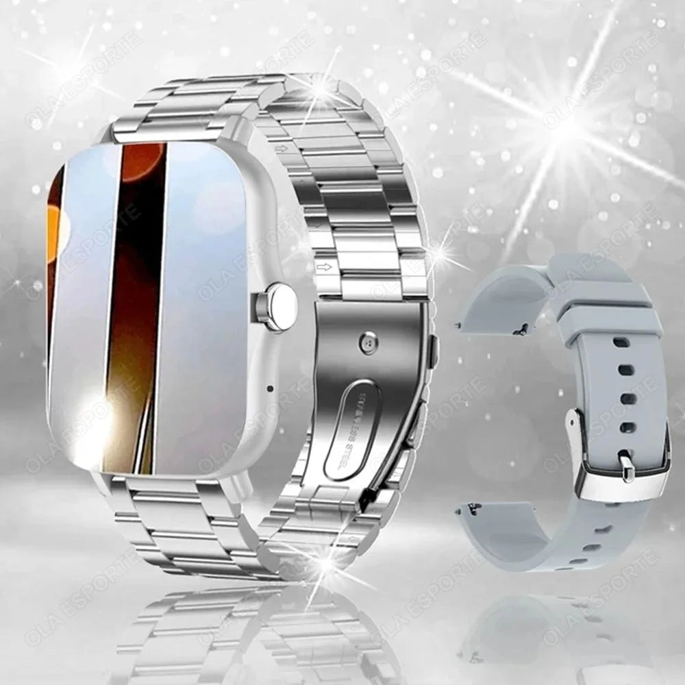 1.83″ Smart Watch – Full Touch Fitness Tracker with Bluetooth Call