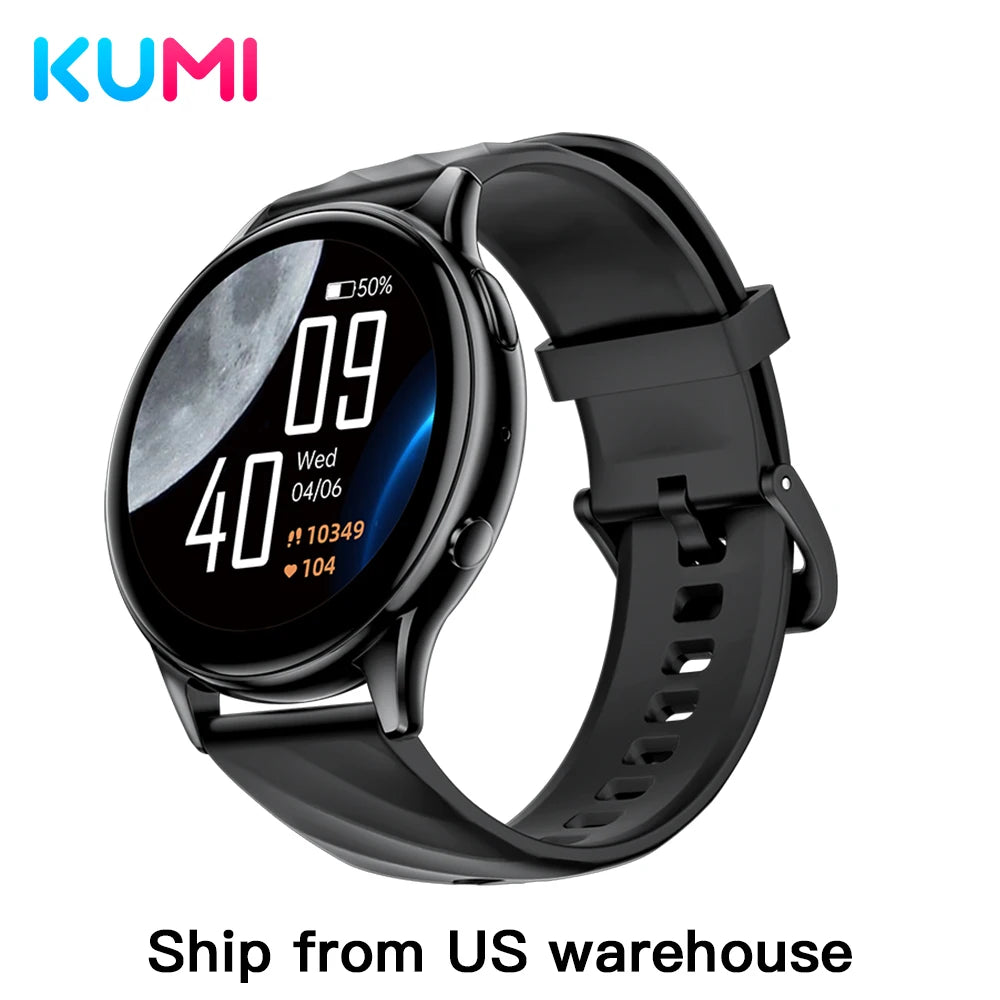 KUMI GW5 Smart Watch – 1.39″ HD Fitness Tracker with SpO2