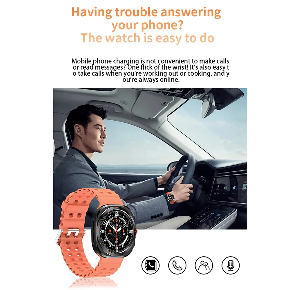 G.L Wear 2025 New Men's Smart Watch 1.52 Inch Bluetooth Talk Sports Fitness Pedometer Woman Smart Watch