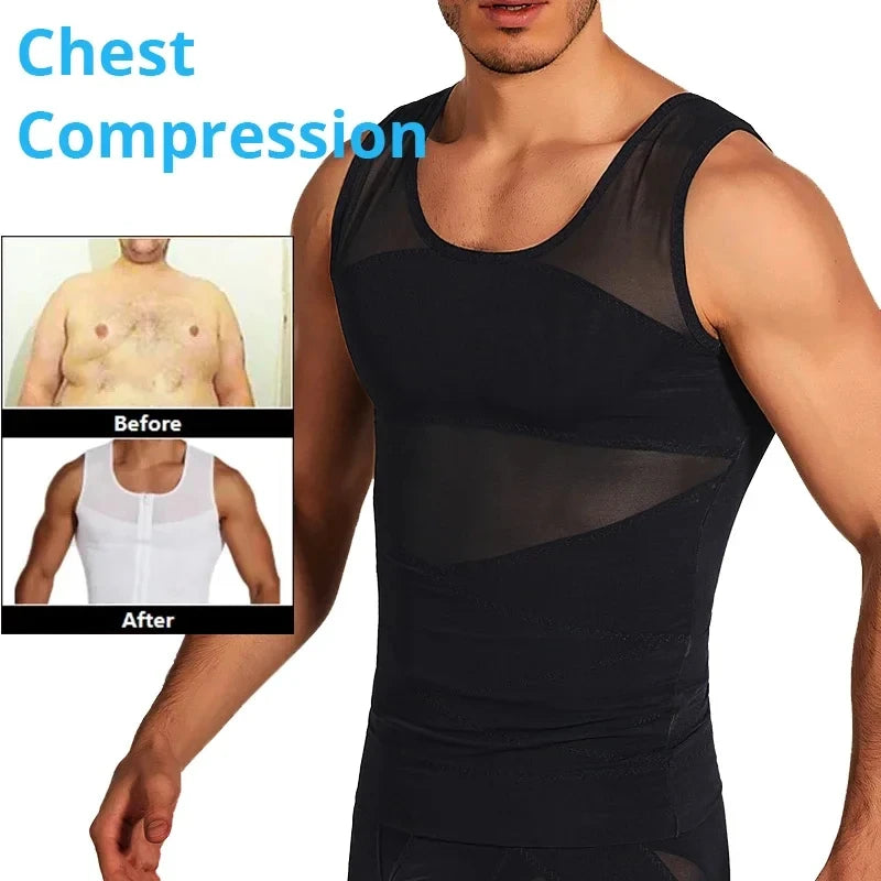 Men’s Compression Sports Vest – Sleeveless Fitness Base Layer