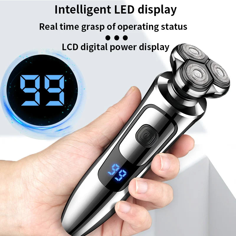 Rechargeable 3D Floating Electric Shaver for Men