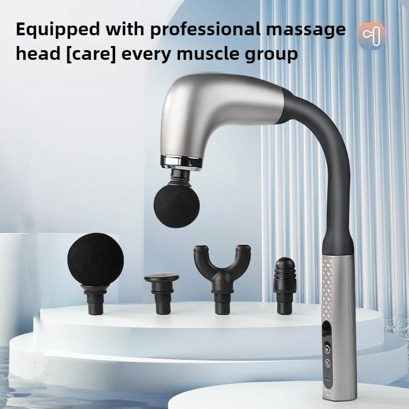 2025 Smart Curved Fascia Gun – Electric Handheld Massage Hammer