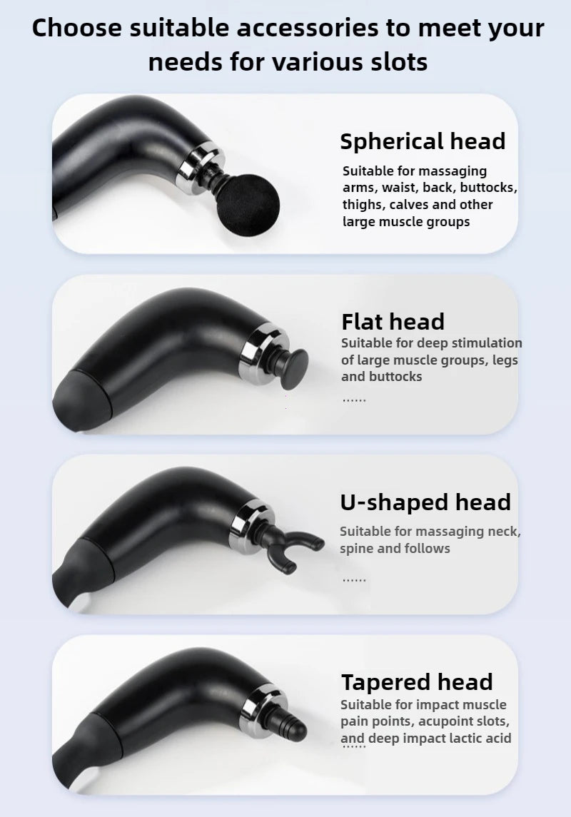 2025 Smart Curved Fascia Gun – Electric Handheld Massage Hammer
