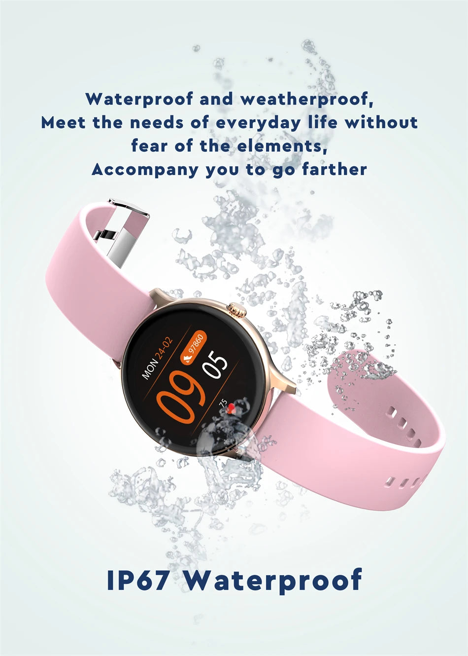 LIGE Women Smart Watch – Fitness Tracker & Heart Rate Monitor