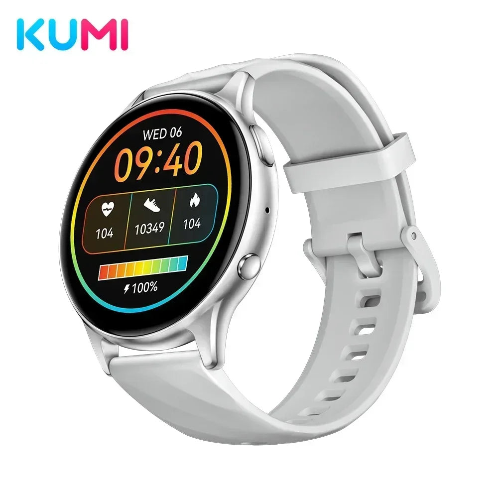 KUMI GW5 Smart Watch – 1.39″ HD Fitness Tracker with SpO2