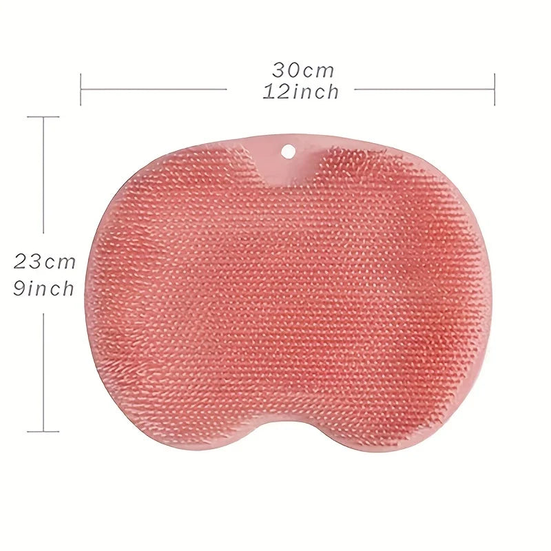 Exfoliating Foot & Back Scrubber – Anti-Slip Suction Shower Brush