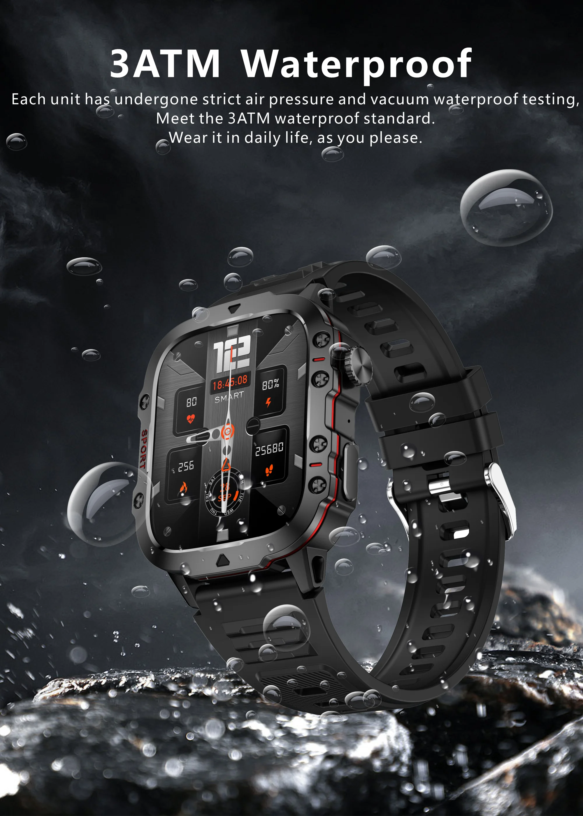Original Men Smart Watches Bluetooth Call Fitness Clock 3ATM IP68 Swim Waterproof Sport Smartwatch for Women Xiaomi Android 2025