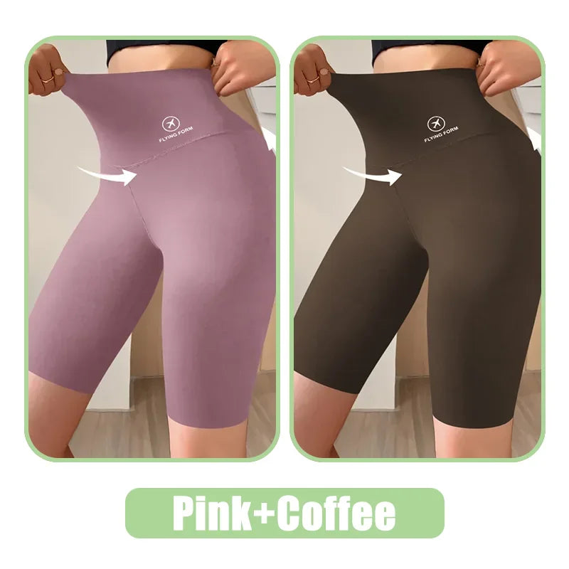Women’s High-Waist Gym Shorts – Push-Up Fitness & Yoga Shorts