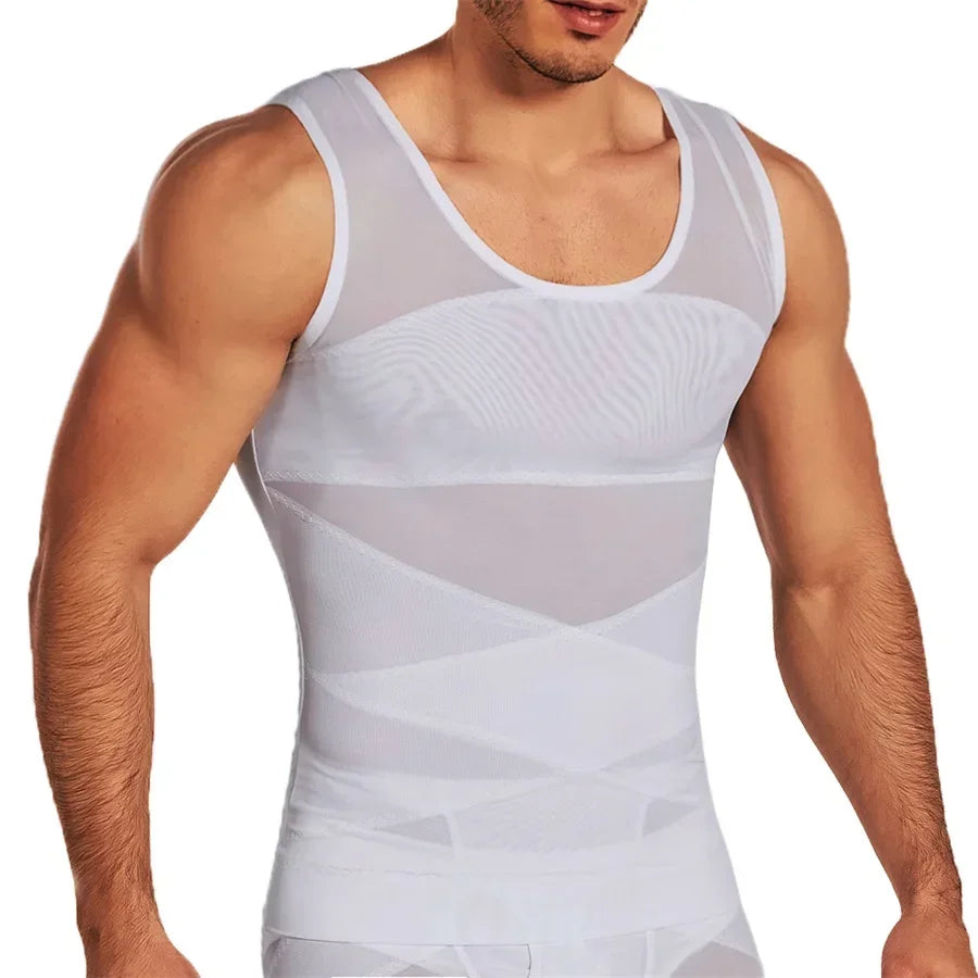 Men’s Compression Sports Vest – Sleeveless Fitness Base Layer
