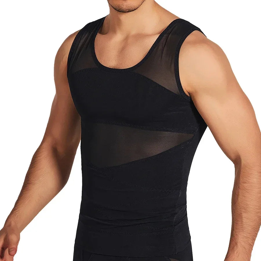 Men’s Compression Sports Vest – Sleeveless Fitness Base Layer