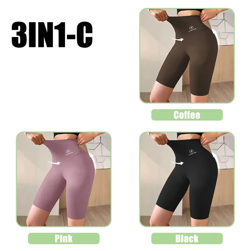 Women’s High-Waist Gym Shorts – Push-Up Fitness & Yoga Shorts
