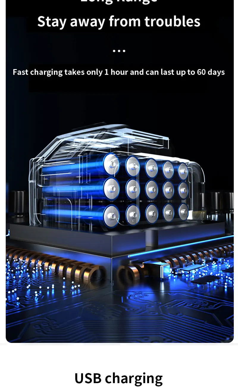 Rechargeable 3D Floating Electric Shaver for Men